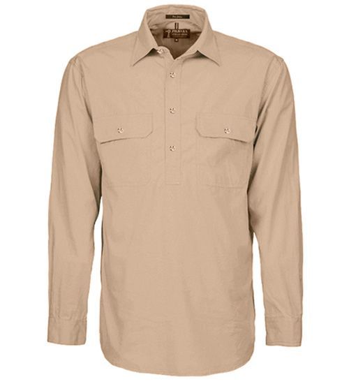 Men's Pilbara Closed Front Shirt Clay