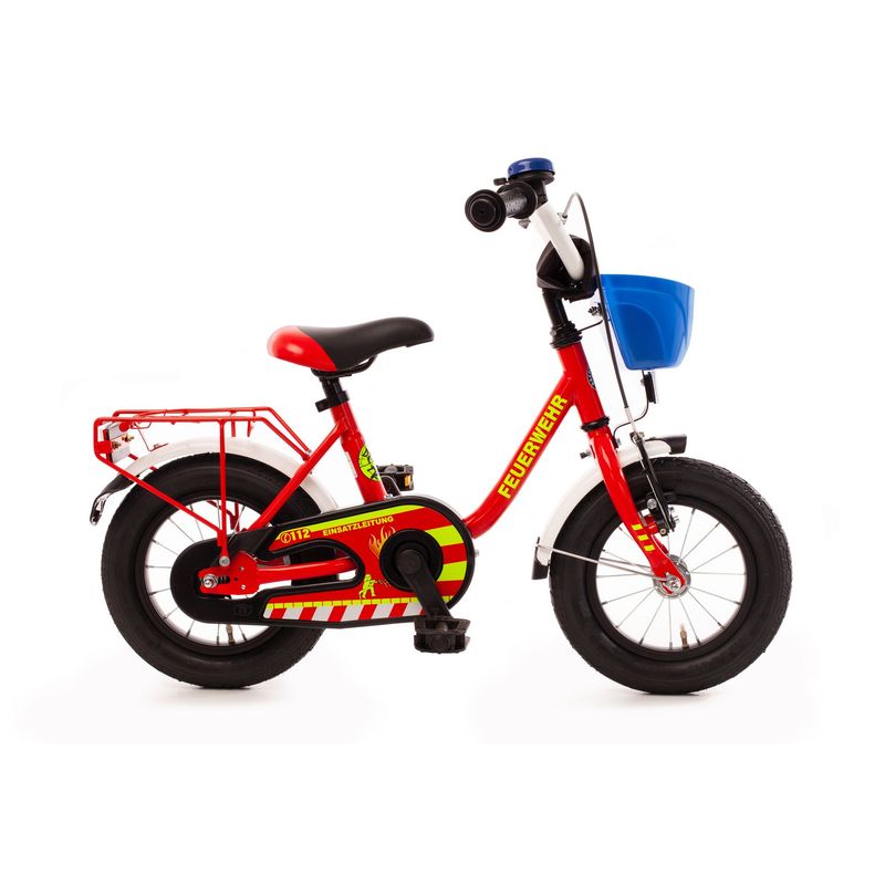 12" Kinderfahrrad "FEUERWEHR", feuerrot