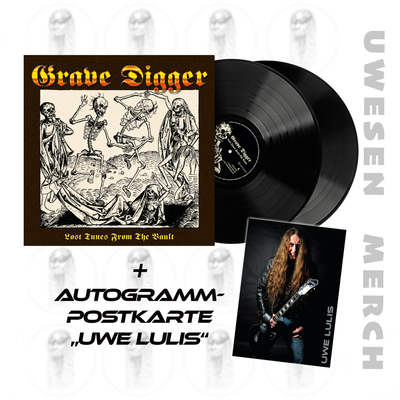 Grave Digger - Album "Lost Tunes from the Vault " (2LP) inkl. signierte Autogrammkarte "Uwe Lulis"