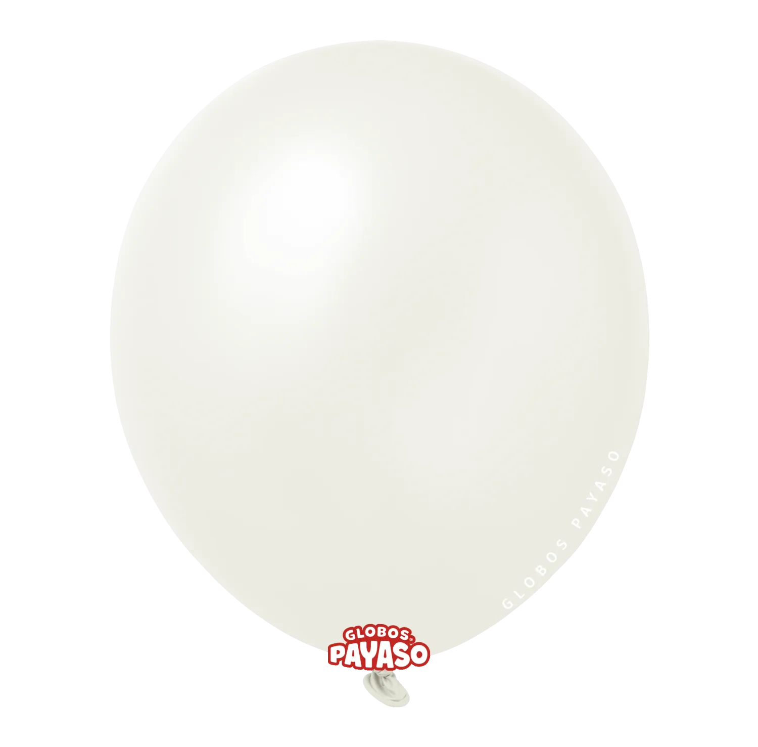 Globos Payaso 12" Pearl White (50 Per Bag)