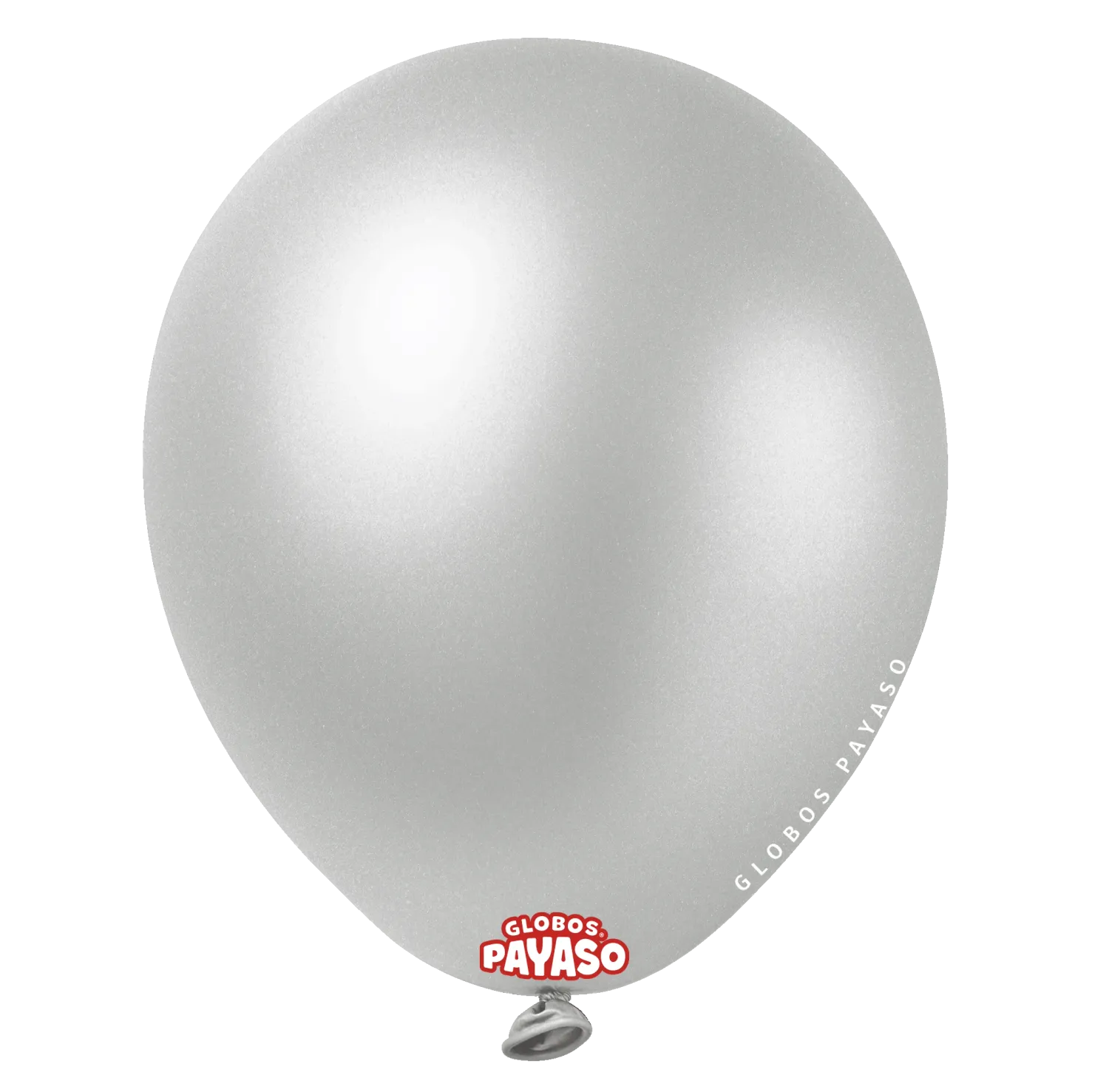 Globos Payaso 5" Metallic Silver (100 Per Bag)