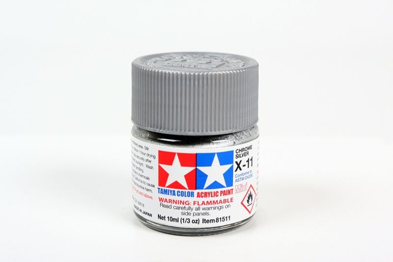 Acrylic Mini X-11Chrome Silver