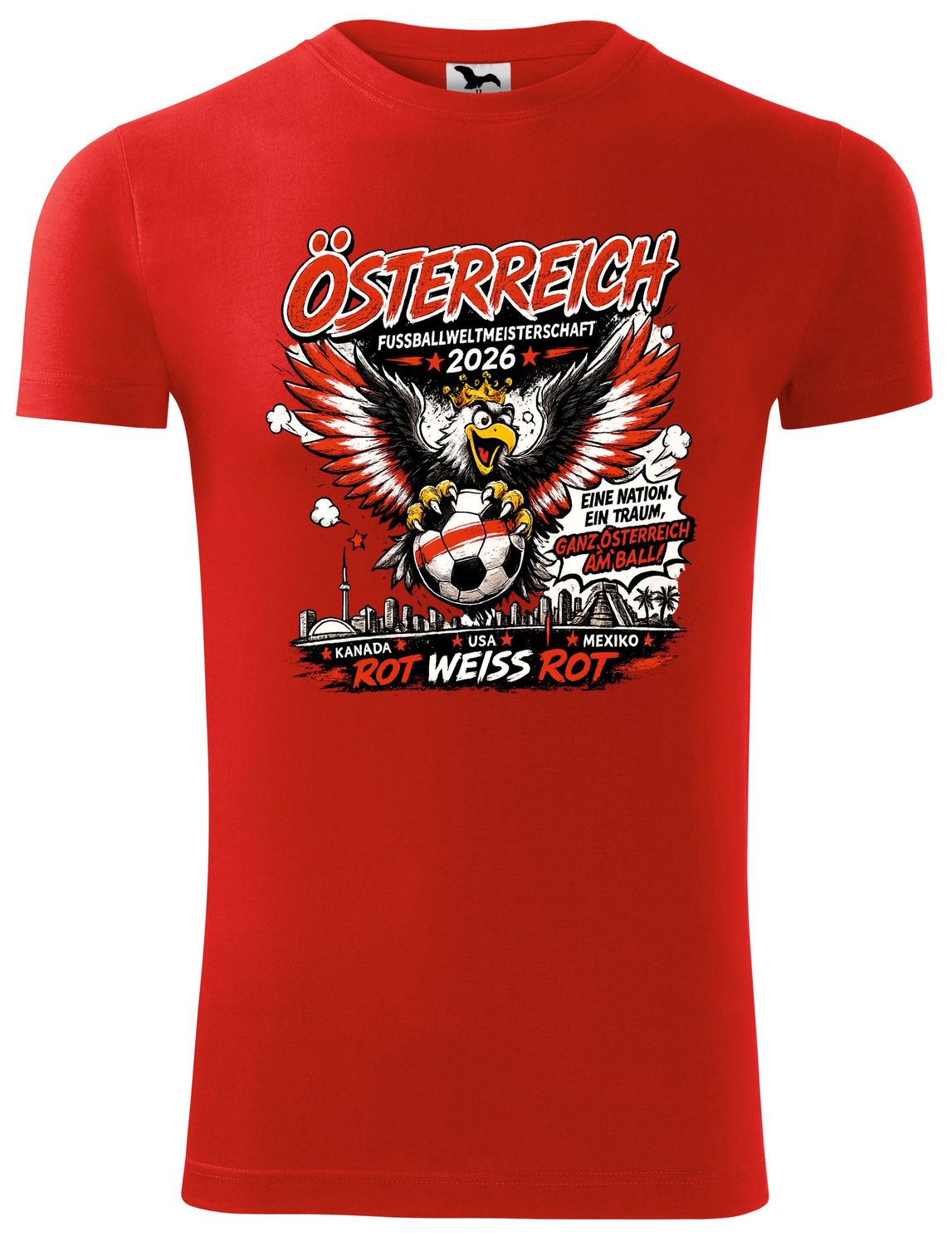 Fan-Shirt Österreich zur WM 2026 – ideal für Fußballfans Fan-Shirt Österreich zur WM 2026 – ideal für Fußballfans