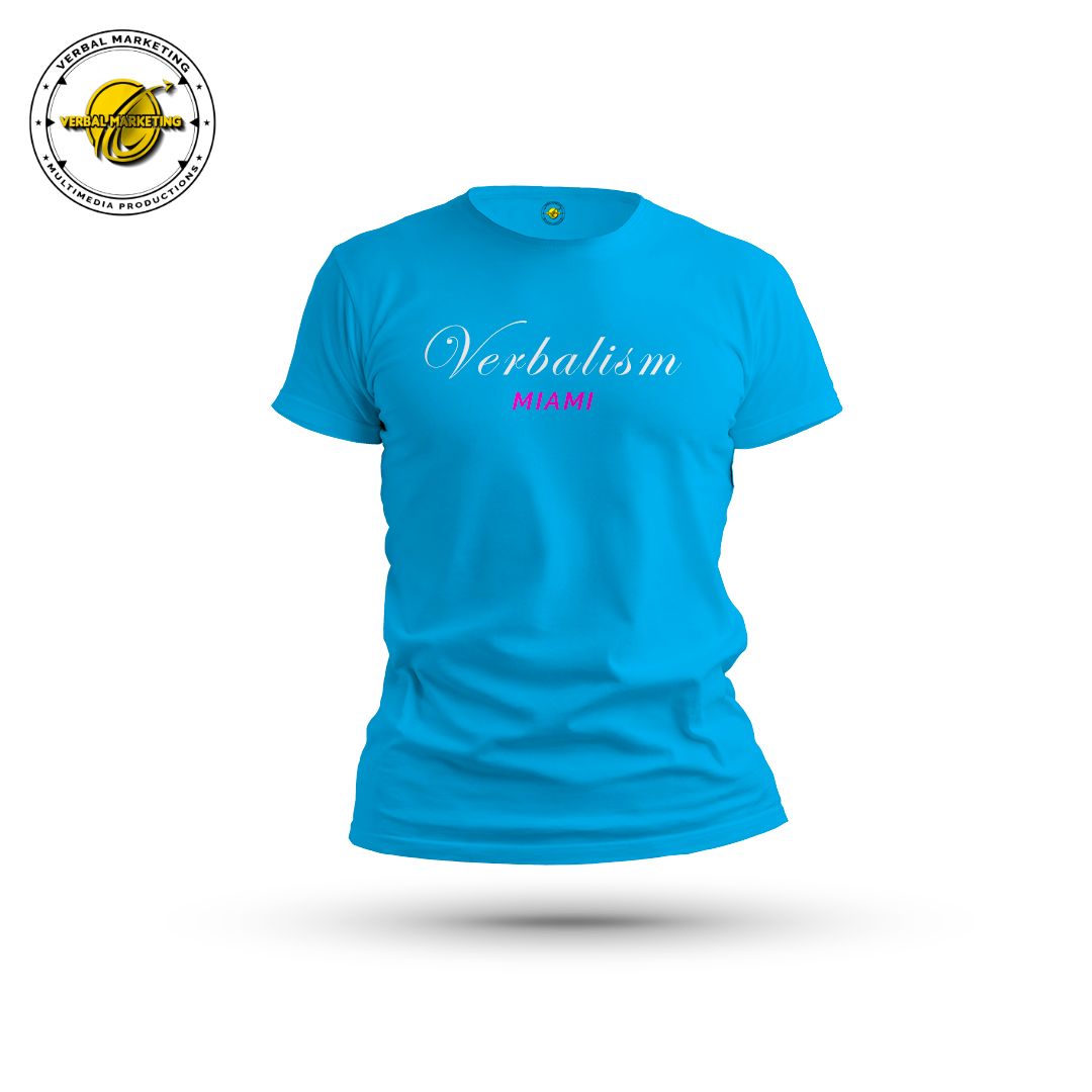 VERBALISM | BISCAYNE BLUE | SIGNATURE COLLECTION T-SHIRT VERBALISM | BISCAYNE BLUE | SIGNATURE COLLECTION T-SHIRT