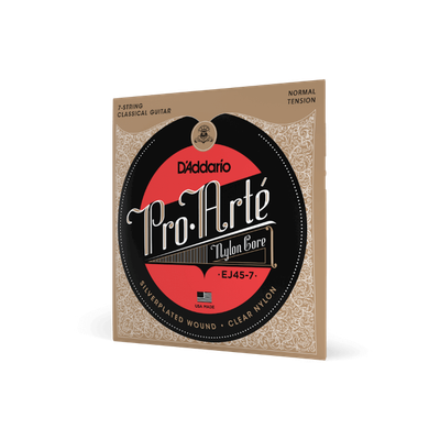 D'Addario EJ45-7 - Normal Tension Nylon Strings for 7 String Classical Guitar
