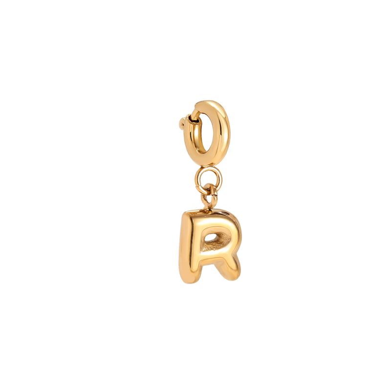 Bubble Letter Charm - R