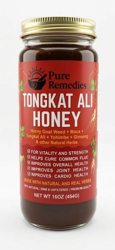 ​Tongkat Ali Honey (16 oz / 454 g) — Vitality + Strength Blend