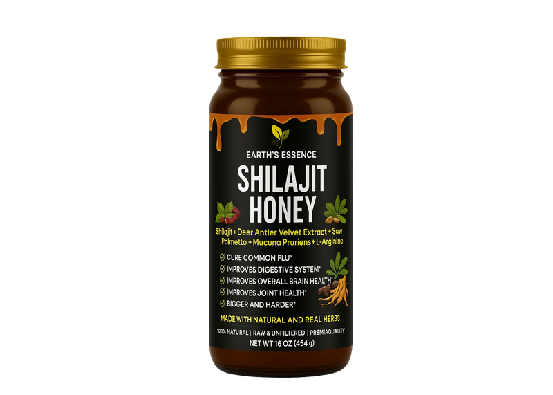 ​Shilajit Honey (16 oz / 454 g) — Men’s Vitality + Performance Blend