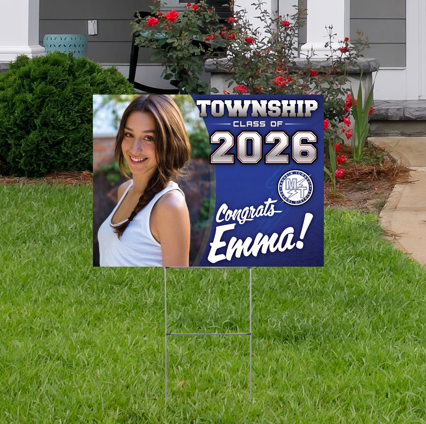 Manheim Township Class of 2026 Photo Yard Sign
