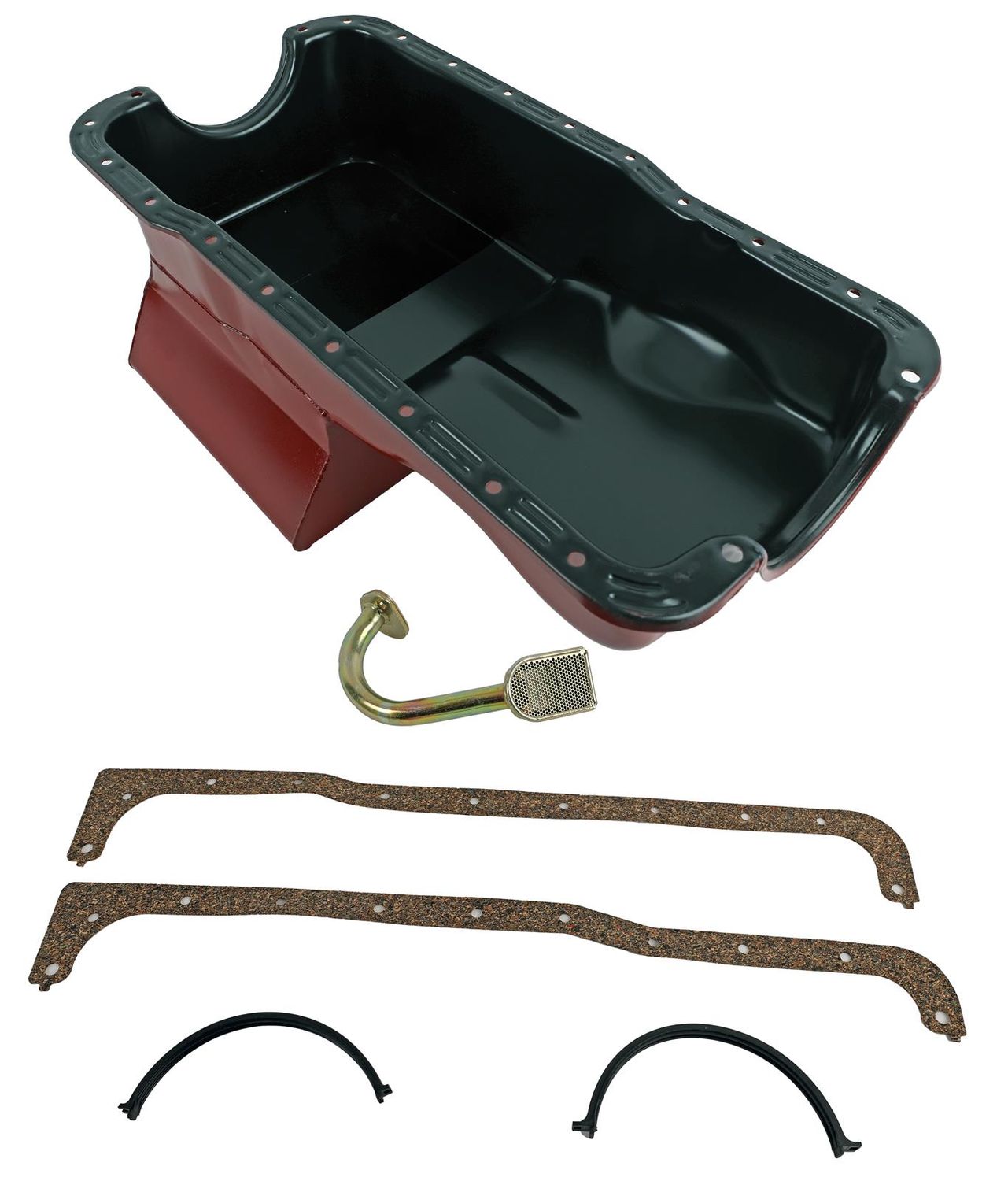 Hamburger's Performance Street Performance Front Sump Oil Pan, 7 Quart, Ford 260/289/302, Red