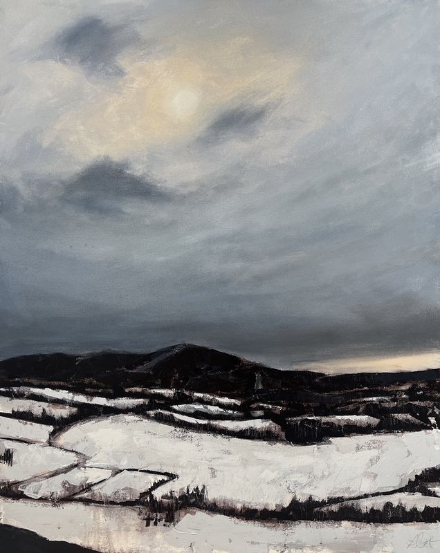 "View from the Sussex Bluffs" Acrylic Size 24x30 Painting