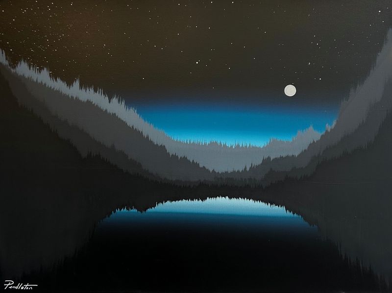 "Fading with Time" 30x40" Acrylic Painting