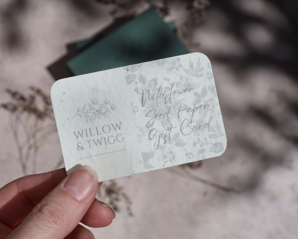 Wildflower Seeded Gift Card - Optional Physical Add-On (For Purchase With Digital Gift Card Only)