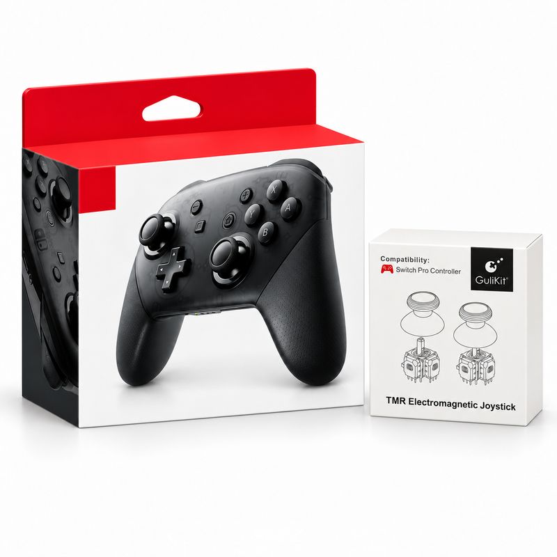 Pro Controller with Gulikit TMR Analog Sticks