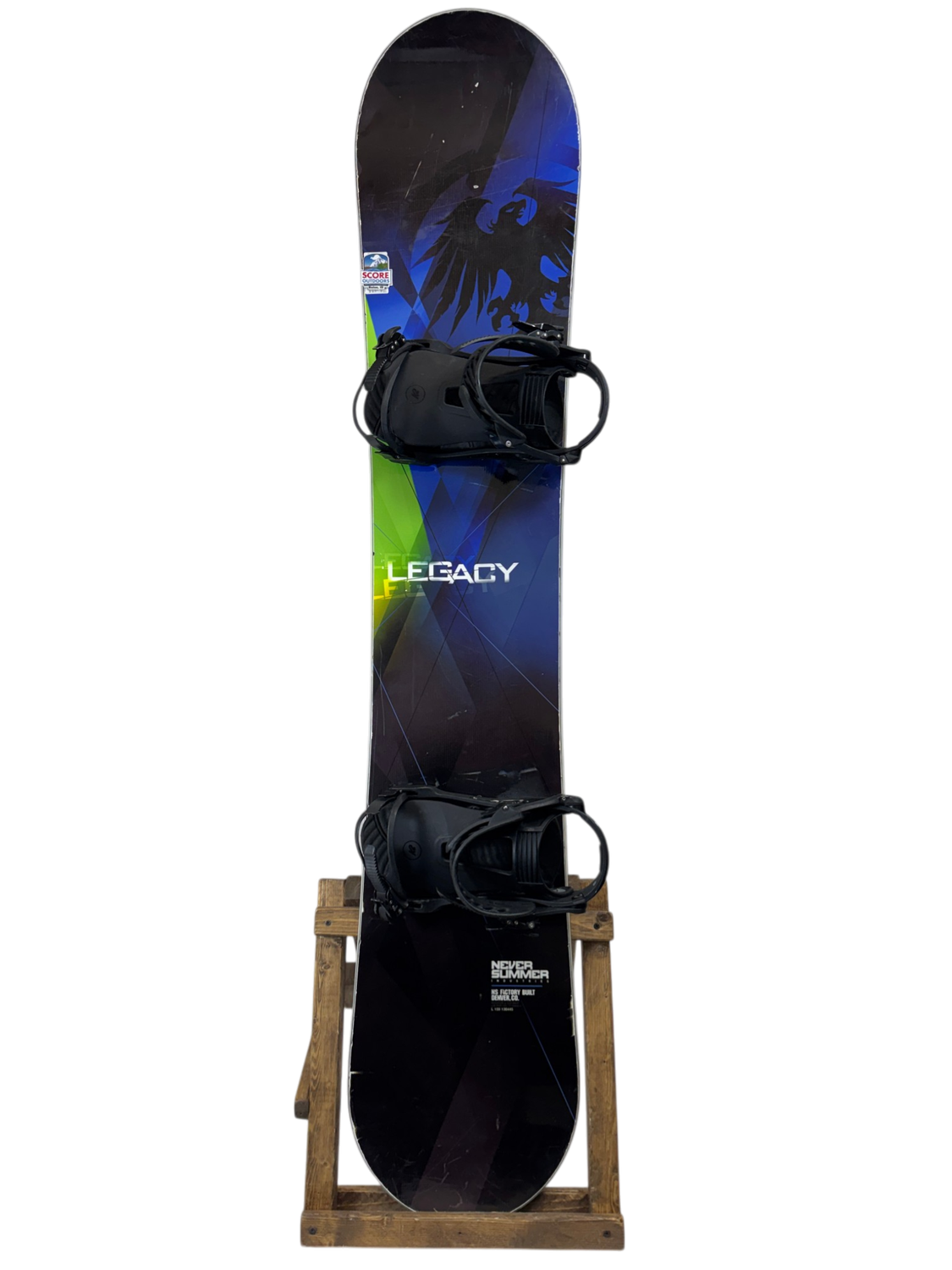 159cm Never Summer Legacy Snowboard W/ K2 Lien Bindings