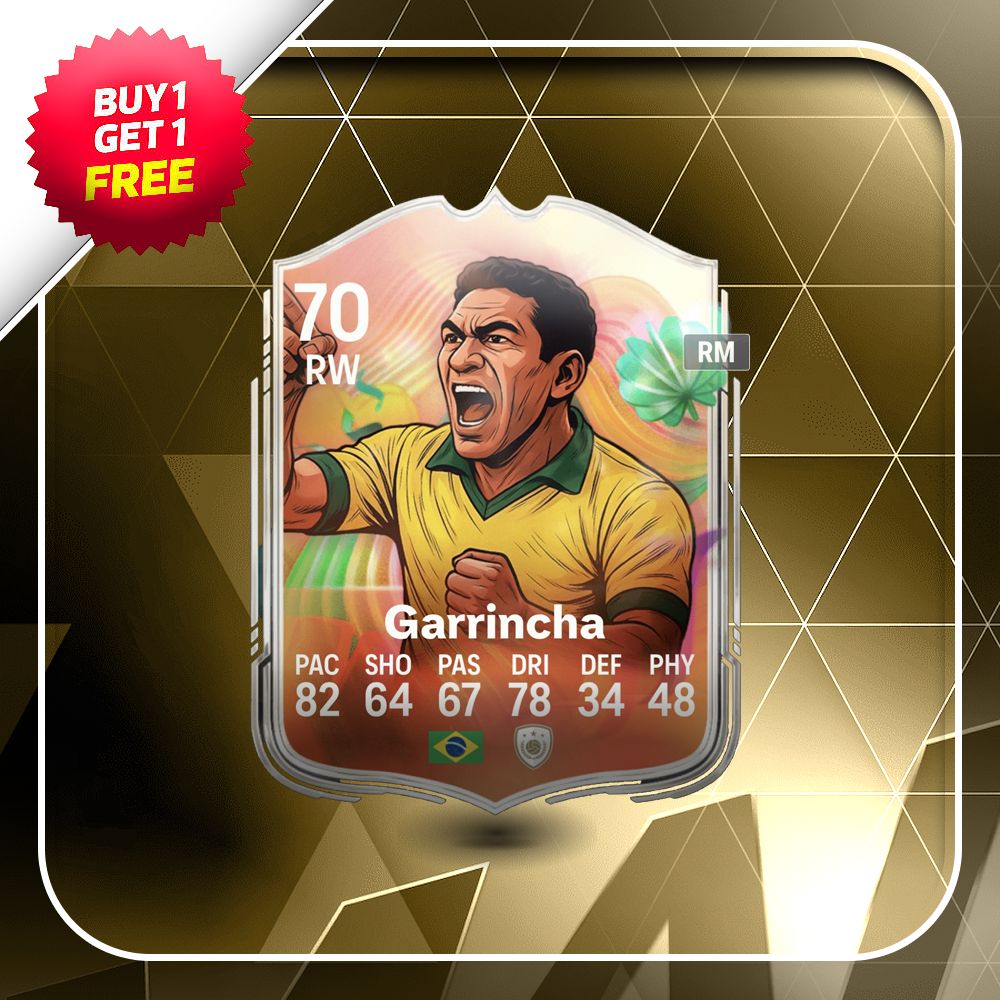 Garrincha 70 Silver Superstar Card