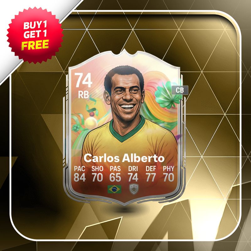 Carlos Alberto 74 Silver Superstar Card
