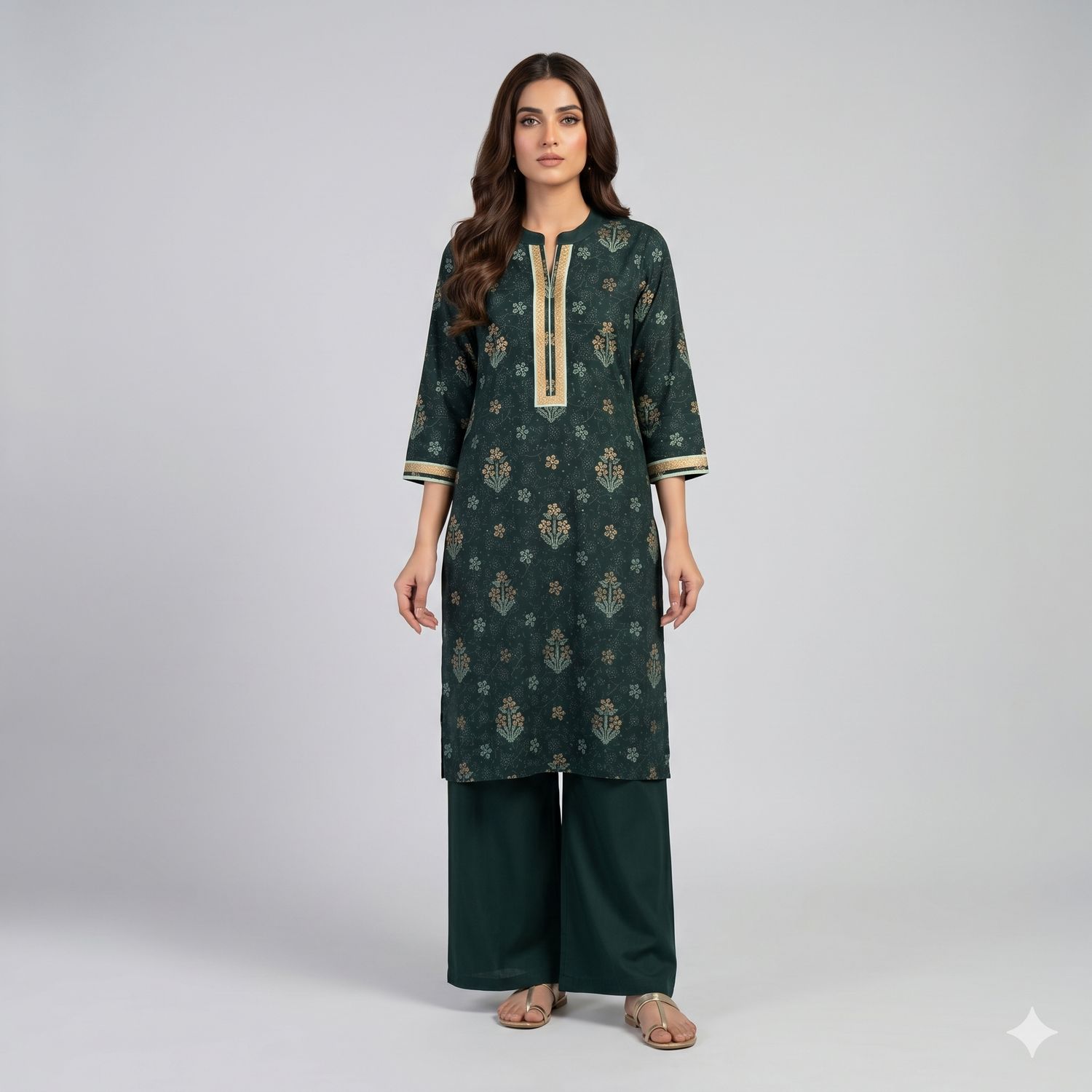 JEEL Kurti & Palazzo Set - Lush Green JEEL Kurti & Palazzo Set - Lush Green