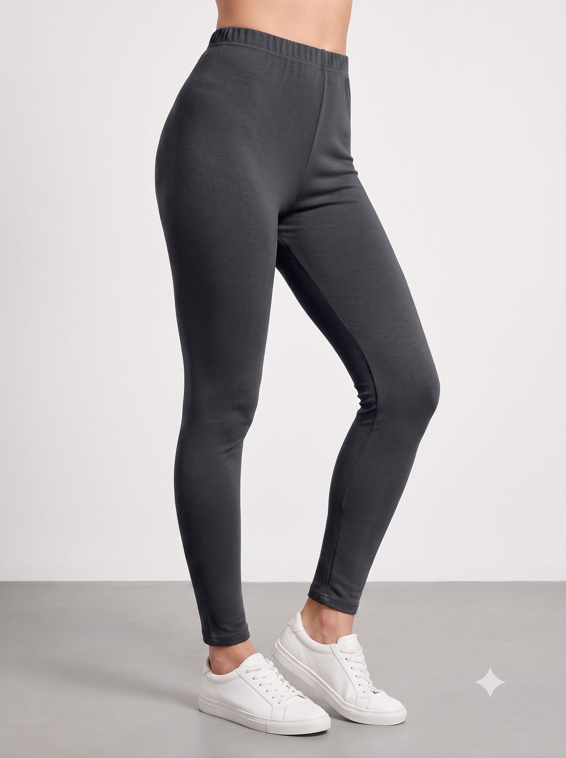 JEEL Cotton Leggings - Dark Grey