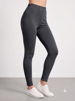 JEEL Cotton Leggings - Dark Grey