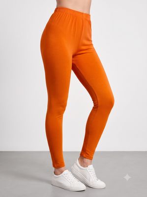 JEEL Cotton Leggings - Orange