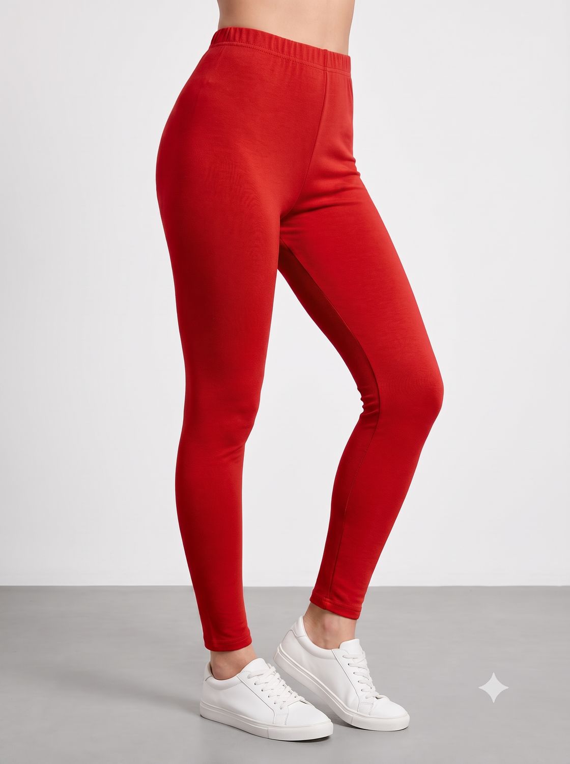 JEEL Cotton Leggings - Red