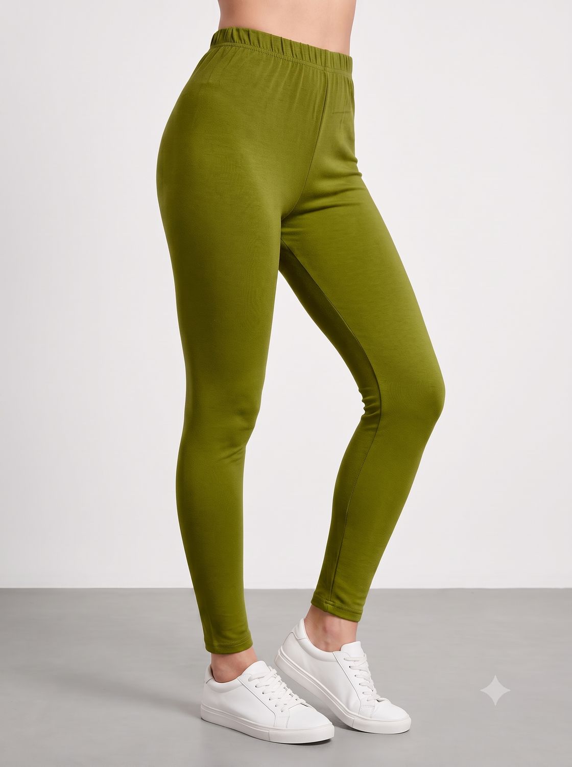 JEEL Cotton Leggings - Mehendi Green