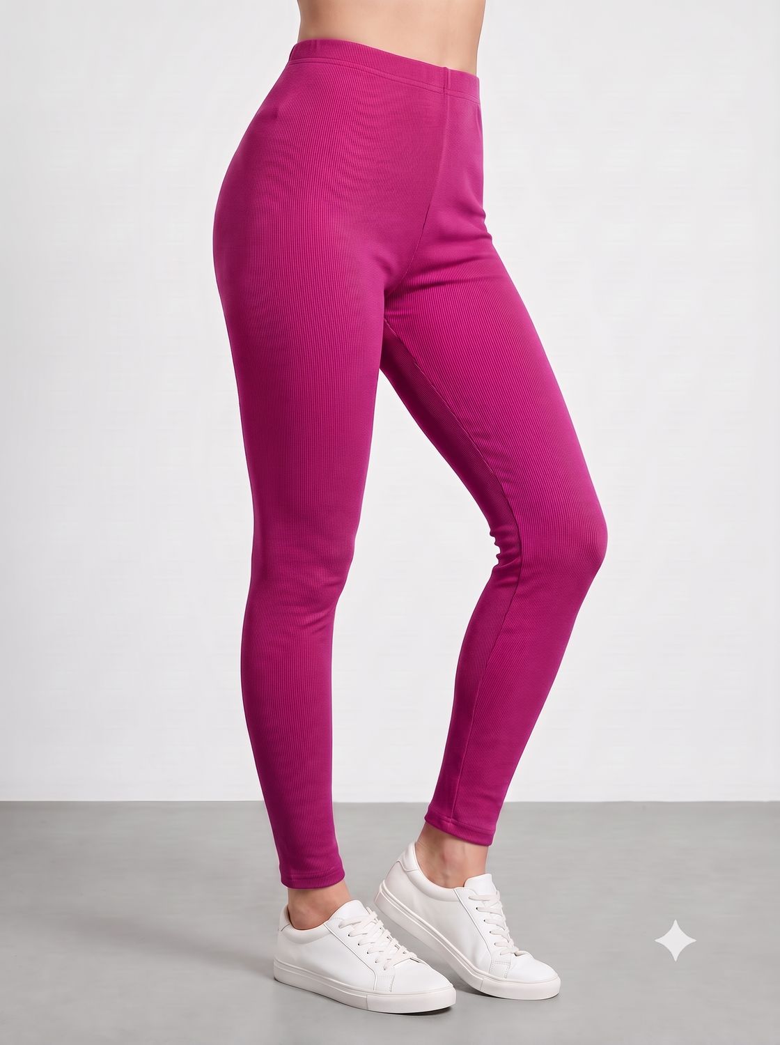 JEEL Cotton Leggings - Magenta