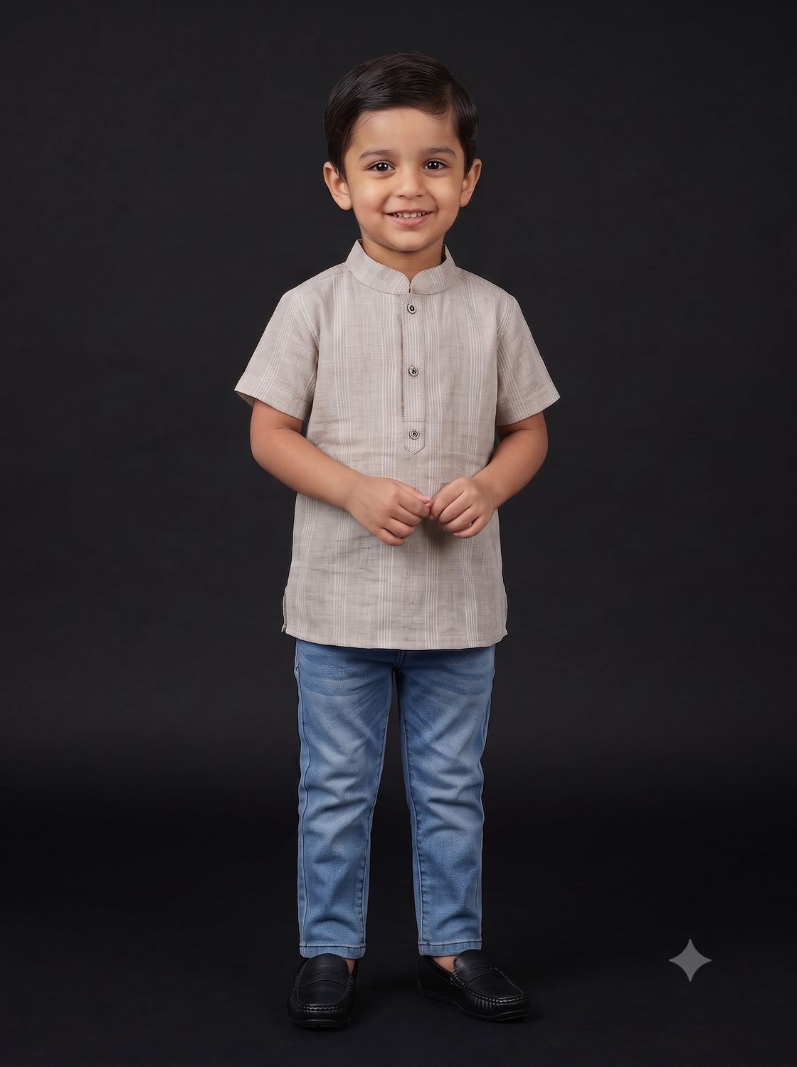 JEEL Boys Kurta - Nude