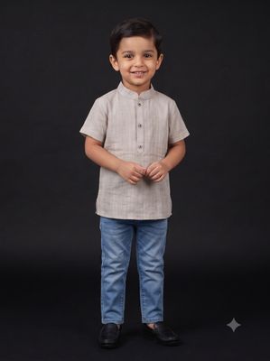 JEEL Boys Kurta - Nude