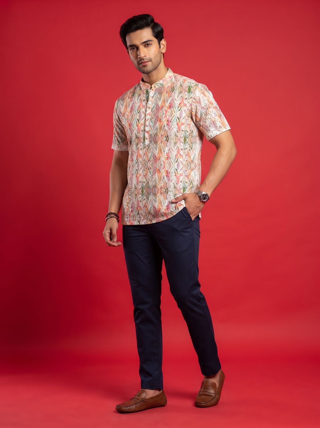JEEL Gents Kurta - Chikan