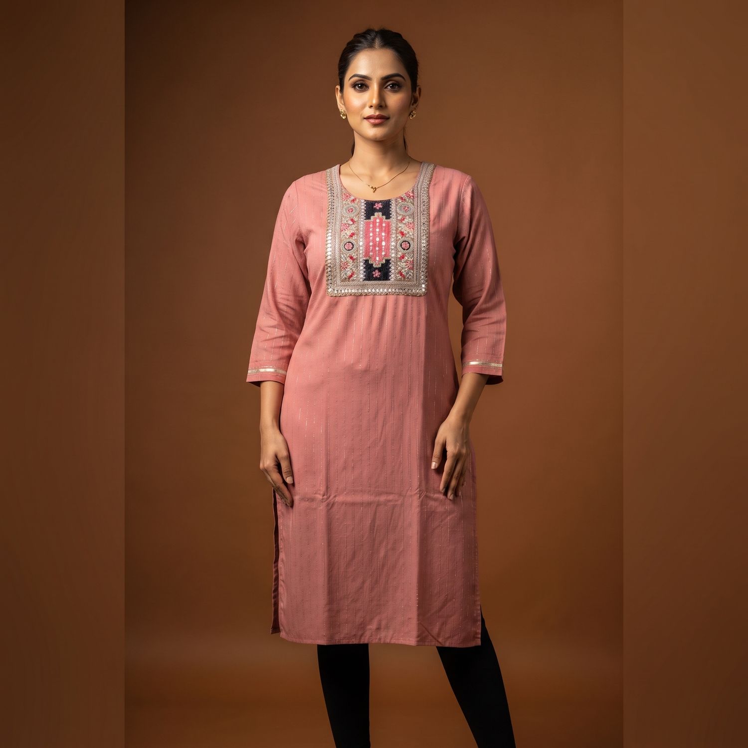 JEEL Classic Kurti - Pink