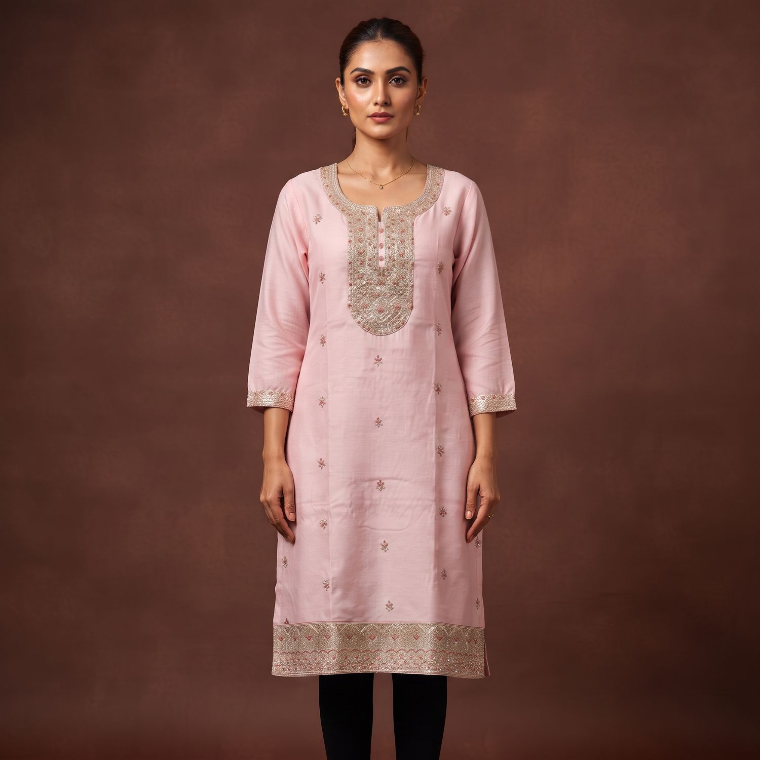 JEEL Classic Kurti - Baby Pink
