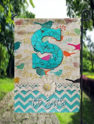 Colorful Bird Garden Flag