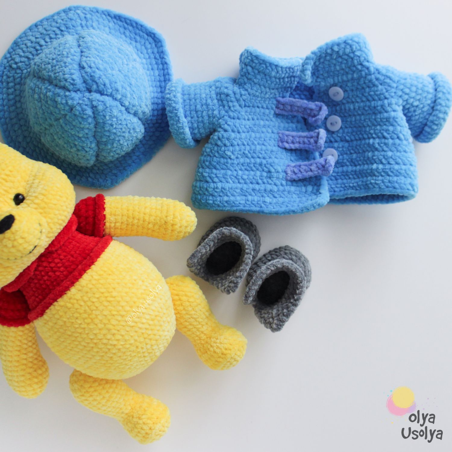 Crochet pattern | Rain Gear Outfit for Winnie the Pooh | PDF | ENGLISH