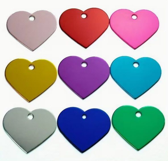 Anhänger Herzform (Aluminium)