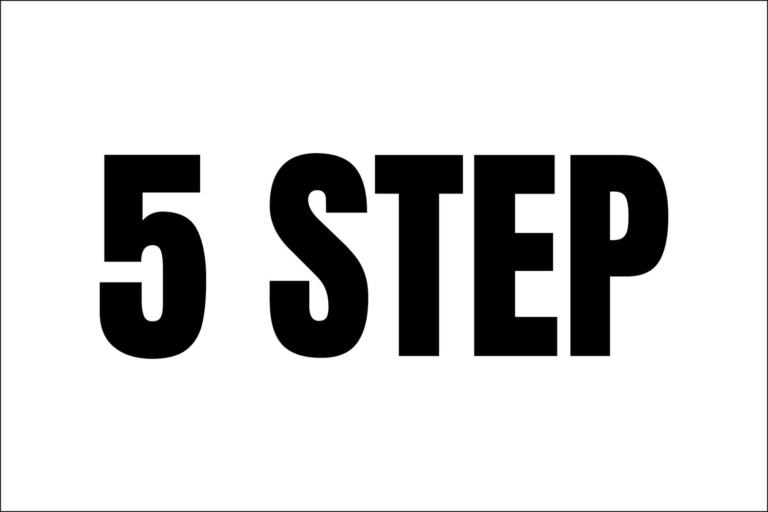 5 STEP 3" x 2" - 1,000 PER ROLL - ORDERED IN INCREMENTS 0F 1,000