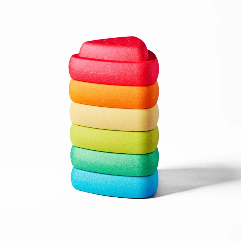 Blocky Balance stapelstenen - 50 cm - Meerkleurig