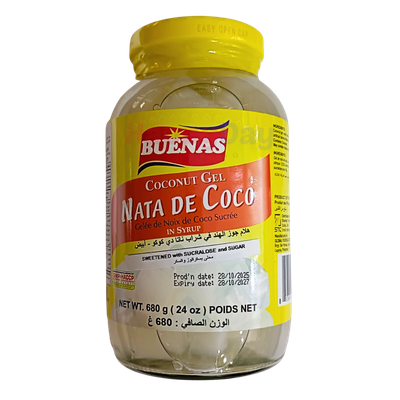 Buenas Coconut Gel Nata De Coco  White 680g