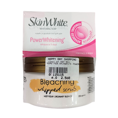 PROMO - SkiN White Soap + Bleaching Whipped Scrub