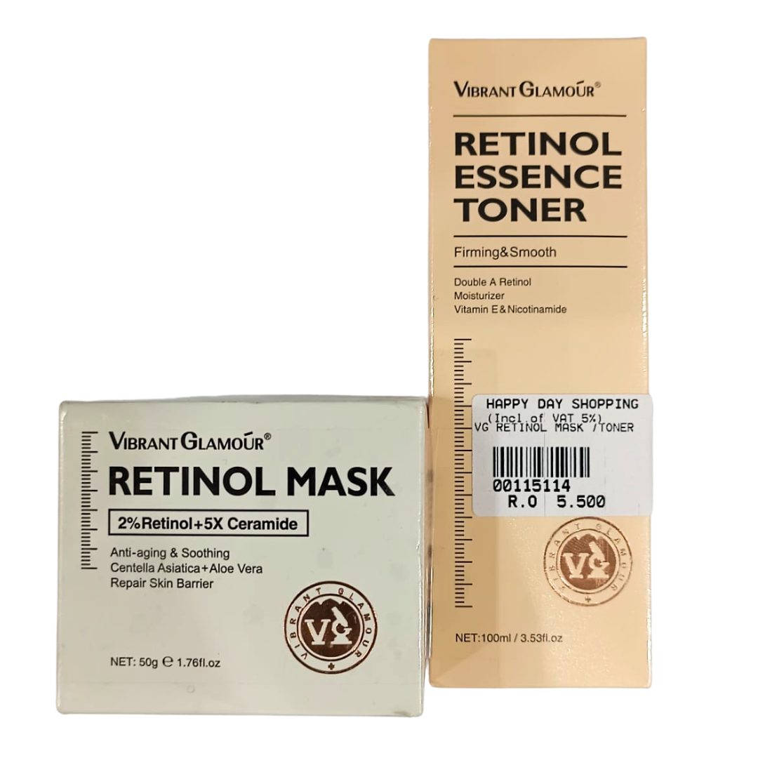 PROMO - Vibrant Glamour Retinol Mask + Toner