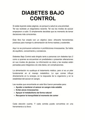 RECETARIO DIGITAL DIABETES BAJO CONTROL