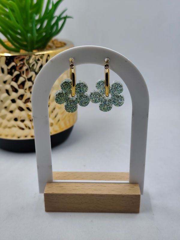 Mim's - bleu vert paillettes