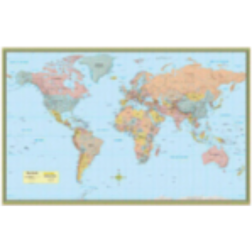 World Map 50x32 (Laminated)