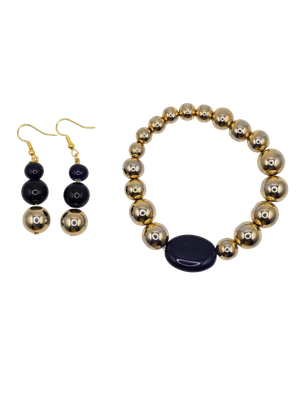 Midnight &amp; Gold Harmony Jewelry Set