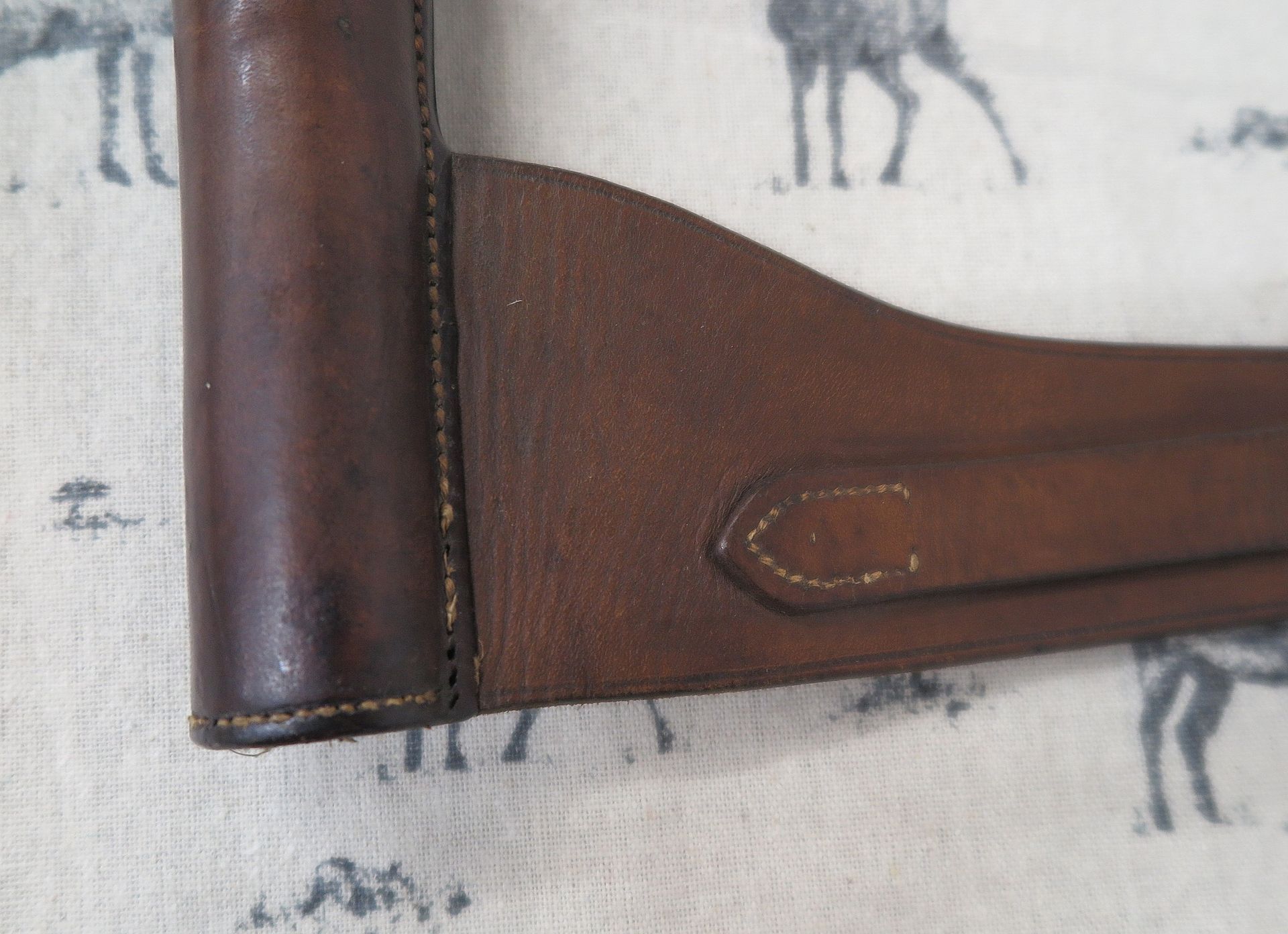 Brown Leather Horn Case