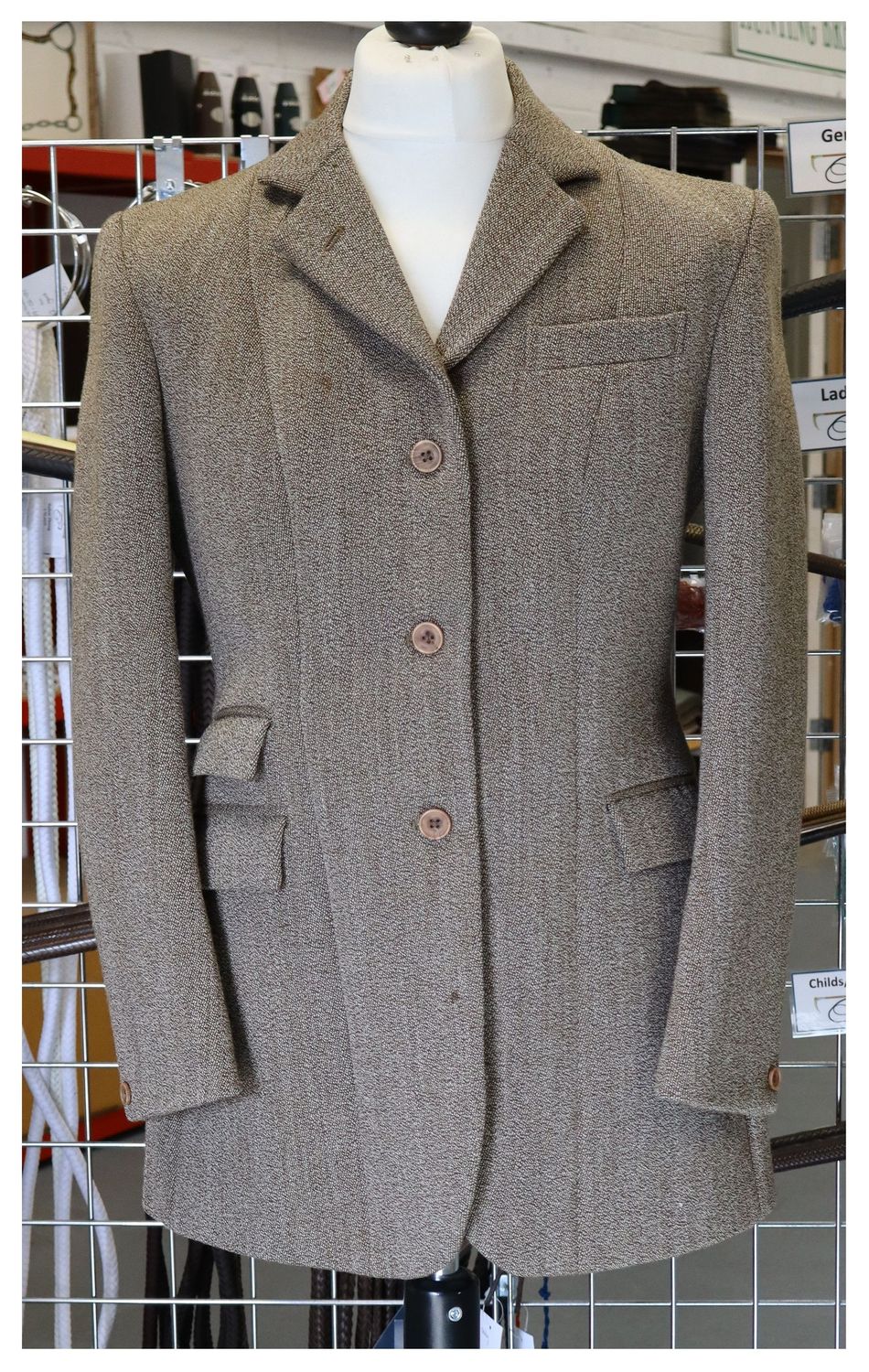 Ladies 38" Oliver Brown,  Keepers Tweed Hacking Jacket