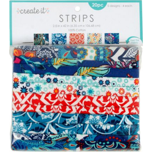 Fabric Assortment 2.5"X42" 20Pkg - Moroccan