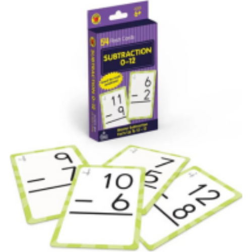 Flash Cards: Subtraction 0-12 Flash Cards: Subtraction 0-12