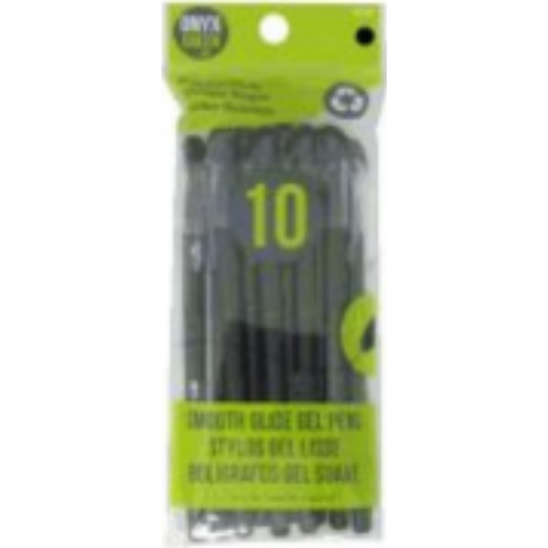 Gel Pen - Black (10 pens)